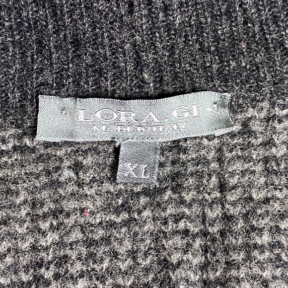 Loragi Lambswool Cardigan Oversized Italy - Picture 3 of 10